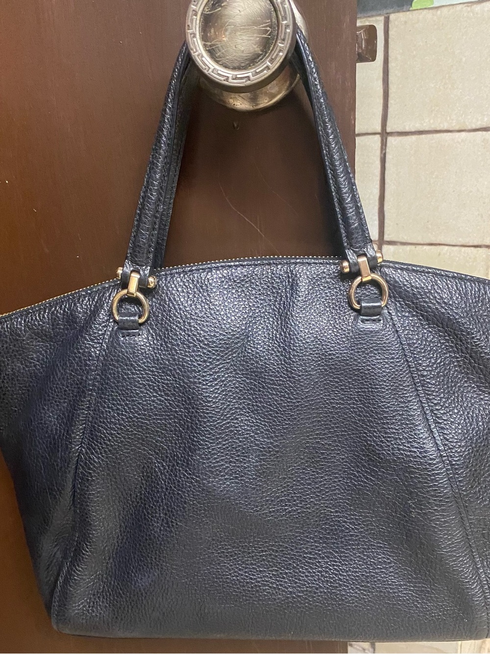Price Drop! Coach Black Pebbled Leather Prairie Satchel Shoulder Bag - Picture 4 of 10